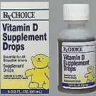 RxChoice Vitamin D Supplement Drops - 1-2/3 fl. oz, Bulk Pack of 2