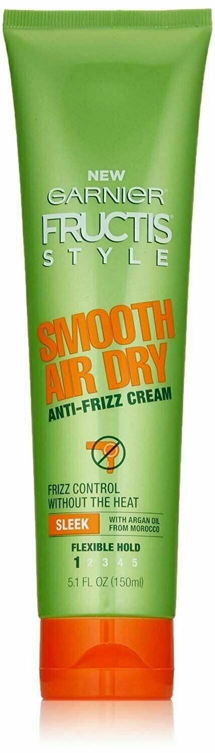 Garnier Fructis Style Smooth Air Dry Anti-Frizz Cream + Argan Oil, 5oz, 12 Pack