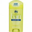 Ban Invisible Solid Powder Fresh 24 Hour Antiperspirant Deodorant, 2.6oz, 5 Pack
