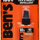 Ben's 100% DEET Mosquito, Tick and Insect Repellent, 1.25 Ounce Pump, 3 Count
