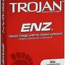 Trojan Enz Non-lubricated Condoms, 12 Count (Bulk Pack of 6)