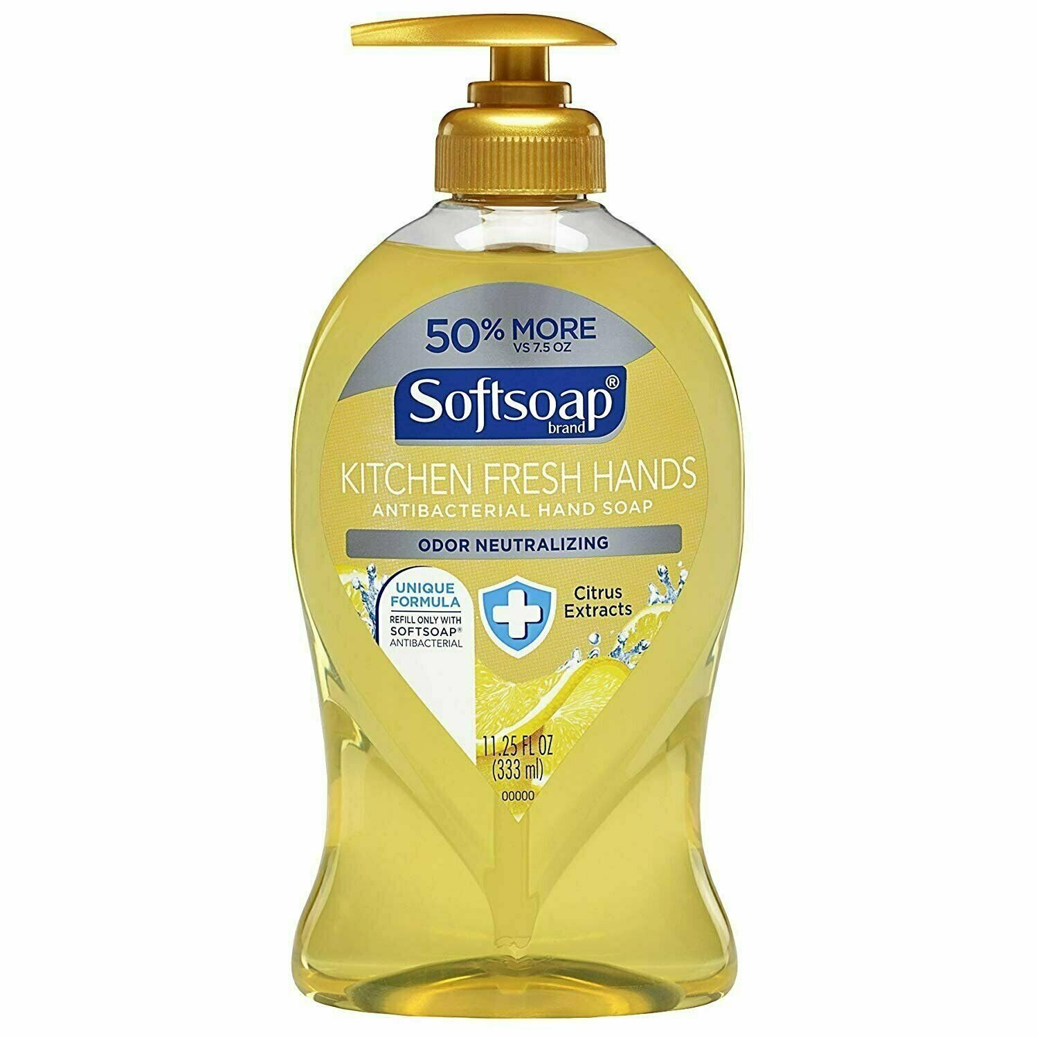 Softsoap Kitchen Fresh Hands Antibacterial Liquid Hand Soap 11.25 oz, 4 Pack