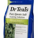 Dr Teal's Pure Epsom Salt Eucalyptus & Spearmint Soaking Solution, 3oz, 4 Pack