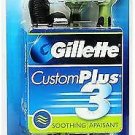 Gillette CustomPlus 3 Disposable Razors Soothing - 4 ct, Bulk Pack of 4
