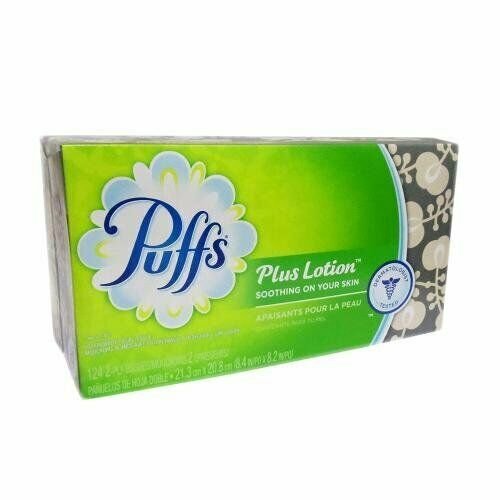 Plus Lotion Facial Tissues 2ply Bulk Pack of 124