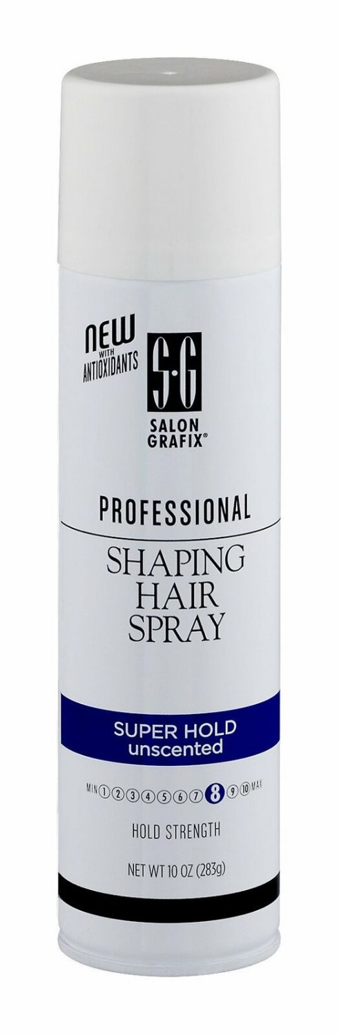Salon Grafix Professional Shaping Hair Spray Unscented Super Hold 10 oz (24PK)