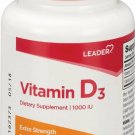 Leader Vitamin D3 2000 IU Tablets Healthy Bones Maximum Strength, 75ct, 6 Pack
