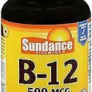 Sundance Vitamins B-12 500 mcg Tablets for Energy Metabolism 90 Ct (Bulk Pack of 2)