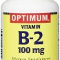 Optimum Vitamin B-2 Tablets, 100 Mg, 100 Count
