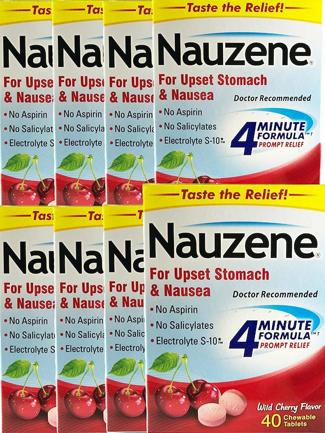 Nauzene Chew Tabs Size 40ct - 4 Pack
