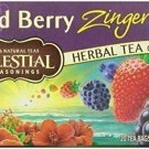 Celestial Seasonings Wild Berry Zinger Herbal Tea Caffeine Free 20 Bags, 12 Pack