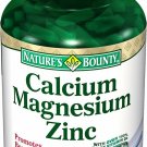 Nature's Bounty Calcium Magnesium Zinc, 100 Caplets (Bulk Pack of 6)