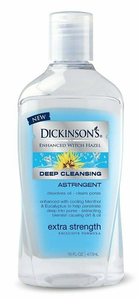 Dickinson`s Deep Cleansing Astringent Witch Hazel Extra Strength, 16 oz, 5 Pack