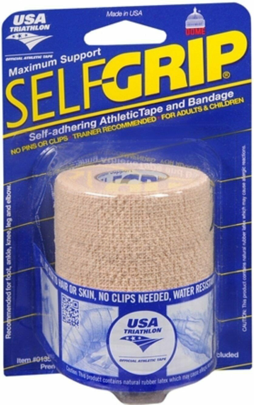 Self-Grip Self-Adhering Athletic Tape/Bandage 3 Inches, Beige 1 ea (Bulk Pack of 4)