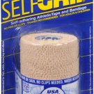 Self-Grip Self-Adhering Athletic Tape/Bandage 3 Inches, Beige 1 ea (Bulk Pack of 4)