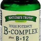 Nature's Truth High Potency B-Complex plus B-12 Tablets - 90 ct, Bulk Pack of 4