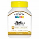 21st Century Biotin 10000 mcg, 120 Tablets (Bulk Pack of 4)