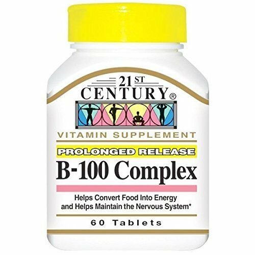 21st Century Complex B-100 Prolonged Release - 60 Caplets, Bulk Pack of 3