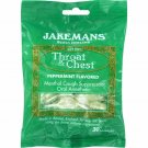 Jakemans Throat and Chest Lozenges Peppermint Menthol 30 Count Bags Bulk Pack of 12