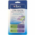 Apex 7-Day AM/PM Detach N' Go Pill Organizer 1 ea (Bulk Pack of 8)