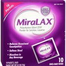 Miralax Neatpax Osmotic Laxative Unflavored Powder No Grit 10 Count (Bulk Pack of 8)