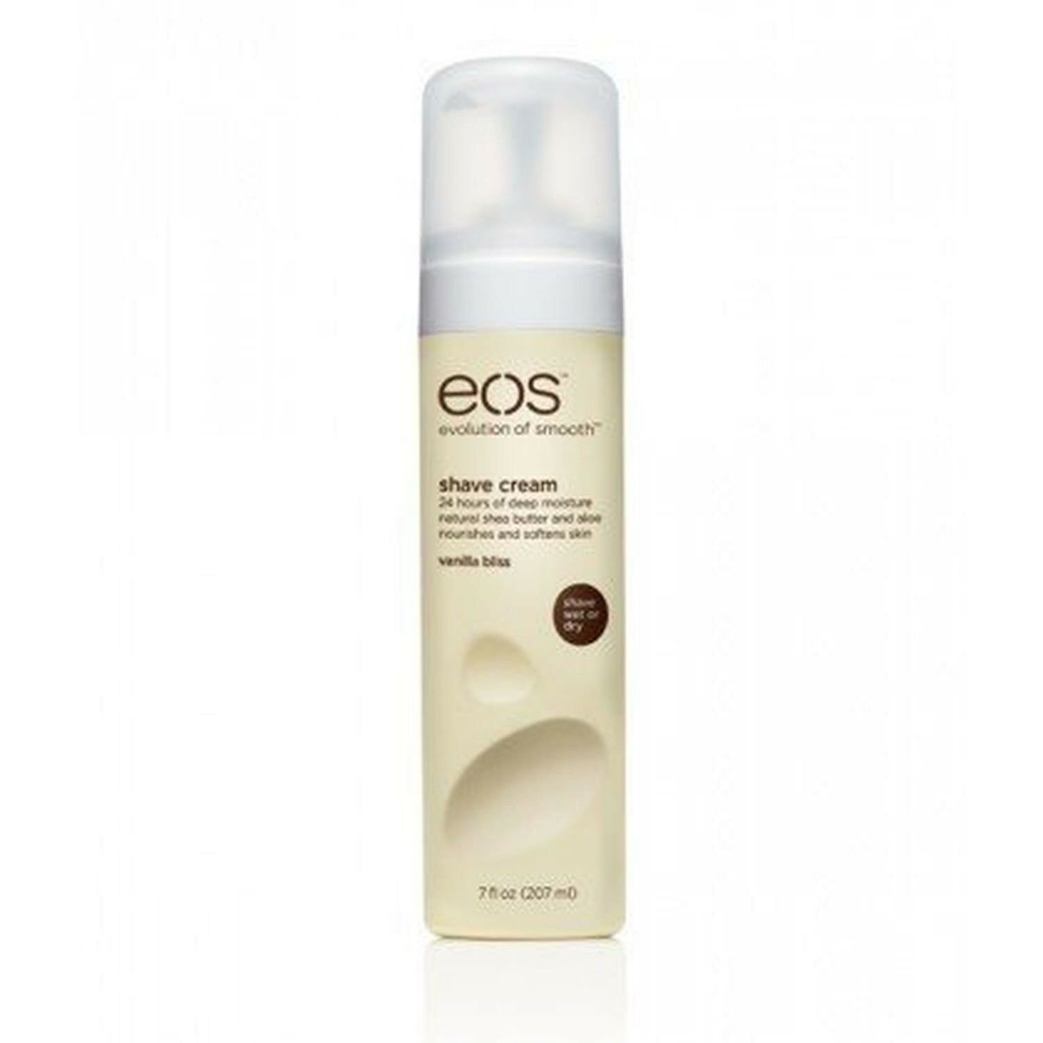 EOS Shave Cream, Vanilla Bliss Rich Non-Foaming with Aloe and Oat Extract, 7 oz