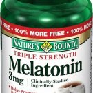 Nature's Bounty Melatonin 3 mg Tablets 120 Tablets (Packs of 4)