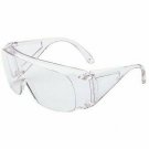Polysafe Economical Wide Vision Safety Glasses, Universal W/ Clear Lens, 10 Pack