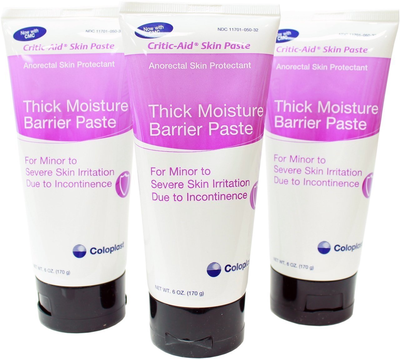 Coloplast Critic-Aid Thick Moisture Anorectal Skin Barrier Paste 6 oz (3 Pack) Bulk