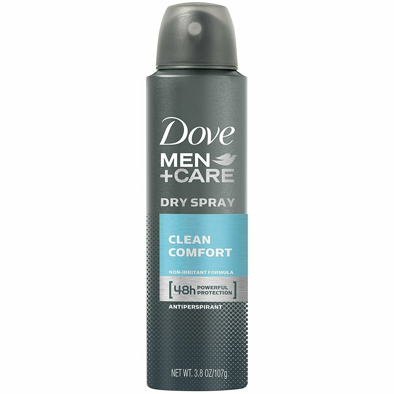 Dove Men + Care Dry Spray Antiperspirant, Clean Comfort 3.8 oz (Bulk Pack of 12)