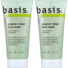 Basis Cleaner Clean Face Wash With Mint, Lemongrass And Aloe, 6 oz (PACK OF 2)