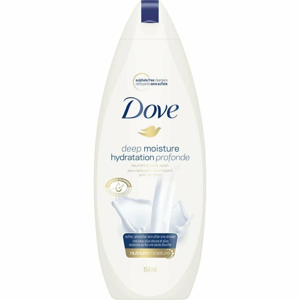 Dove Deep Moisture Beauty Body Wash 12 oz (Bulk Pack of 6)
