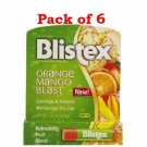 Blistex Lip Protectant, SPF 15 Orange Mango Blast, 0.15 oz (Bulk Pack of 6)