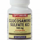 Optimum Glucosamine Sulfate KCI 500mg, 60 Capsules Each (Bulk Pack of 2)