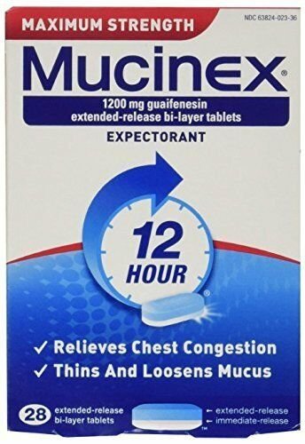 Mucinex Maximum Strength Extended-Release Bi-Layer Tablets, 28 Count Bulk Pack of 12