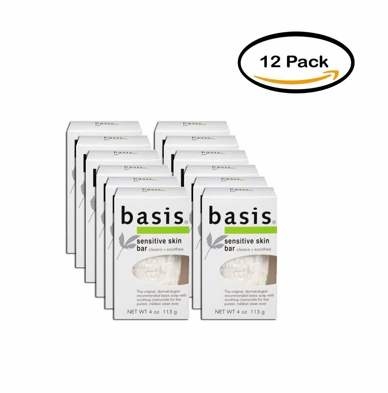 Basis Sensitive Skin Bar 4 oz (Bulk Pack of 12)