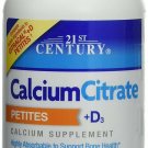 21st Century Calcium Citrate + D3 Petites Coated Tablets 200 ea