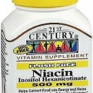 21st Century Niacin 500 mg Tablets Flush Free - 110 Tablets, Bulk Pack of 4