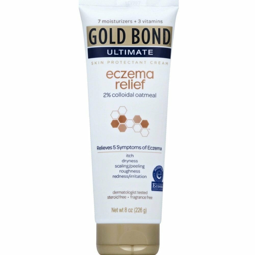 Gold Bond Ultimate Eczema Relief Skin Protectant Cream 8 oz ( Bulk Pack of 6)