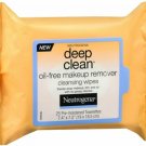 Neutrogena Deep Clean Oil-Free Makeup Remover Cleansing Wipes 25 Each (2 Pack)