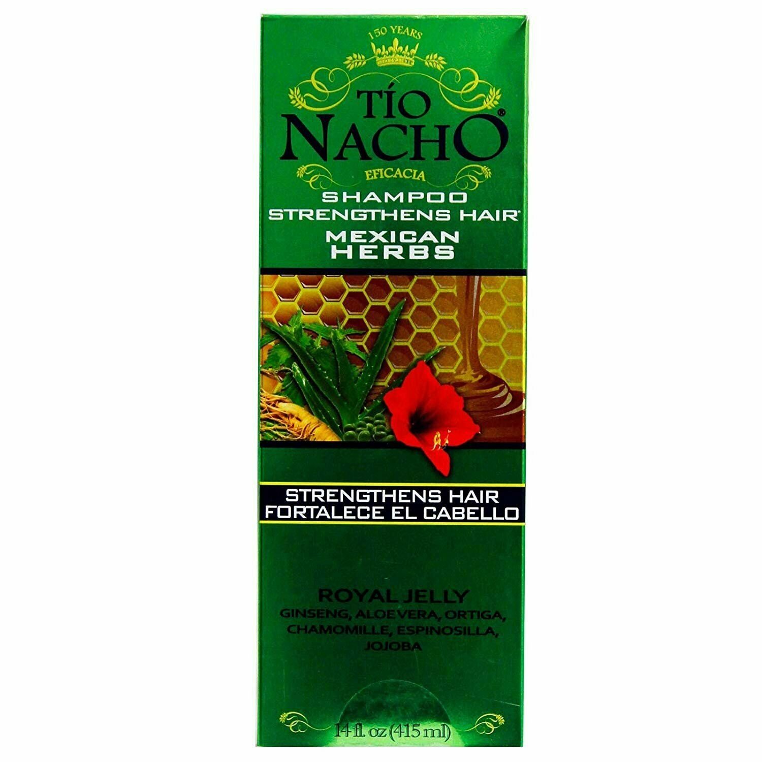 TIO NACHO Mexican Herbs Shampoo 14 oz (Bulk Pack of 2)