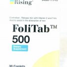 FoliTab 500 Controlled-Released Iron with Vit C and Folic Acid 30-Count (4 Pack) Bulk