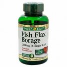 Nature's Omega 3-6-9 Fish+Flax+Borage Softgels 1200 mg 60CT (Bulk Pack of 6)