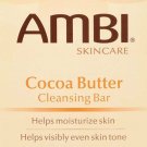 Ambi Skin Care Cocoa Butter Cleansing Bar Moisturizer Cleanser 3.5 oz, 5 Packs