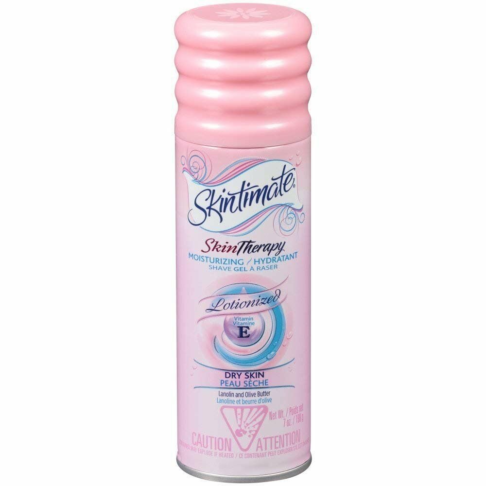 Skintimate Skin Therapy Moisturizing Shave Gel w/Vitamin E Dry Skin 7 oz (6PK)