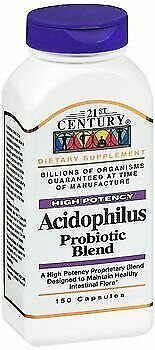 21st Century Acidophilus Probiotic Blend Capsules - 150 ct, Bulk Pack of 3