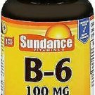 Sundance Vitamins B-6 100 mg Tablets for Energy Metabolism 100 Ct (Bulk Pack of 4)