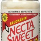 Necta Sweet Saccharin Sugar Substitute .25 Grain Calorie Free 1000 Ct, 8 Pack