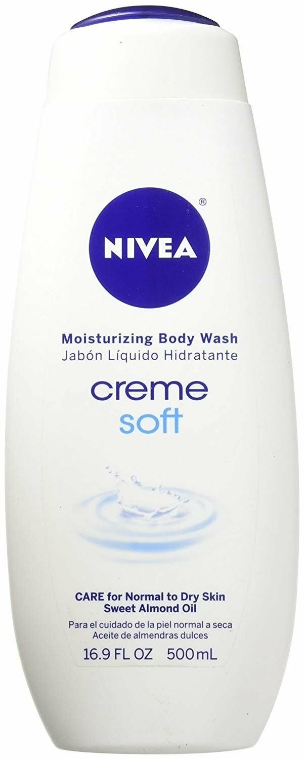 NIVEA Cr&Atilde;&uml;me Soft Moisturizing Body Wash Fresh Scent Almond Oil, 16.9 Oz, 12 Pack
