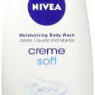 NIVEA Crème Soft Moisturizing Body Wash Fresh Scent Almond Oil, 16.9 Oz, 12 Pack
